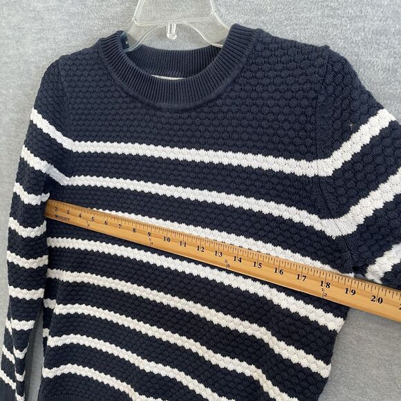 Esprit Preppy Striped Sweater Womens L Nautical Bobble Textured Crew Pullover - Picture 8 of 10
